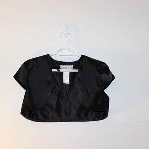 Classy Black Shiny Shrug Cardigan